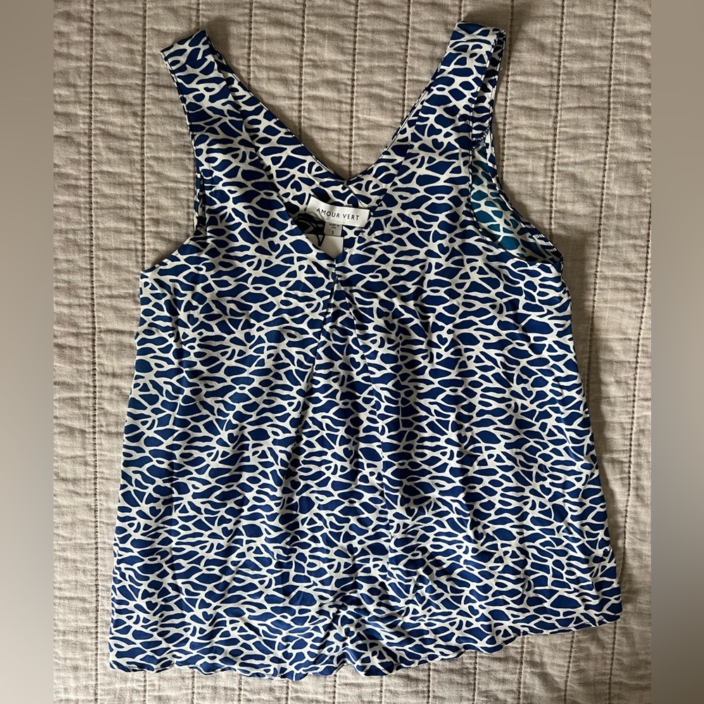 Amour Vert Small silk tank